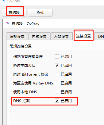 打开dns拦截
