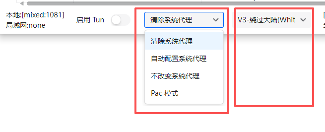 系统代理设置